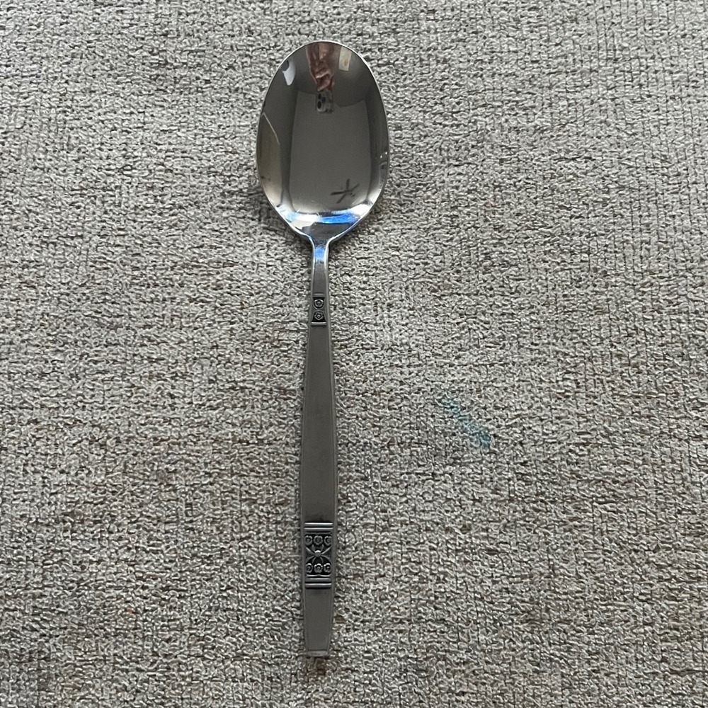 Madeira Stainless Steel Japan Tablespoon Vintage Floral Flatware MCM Silverware